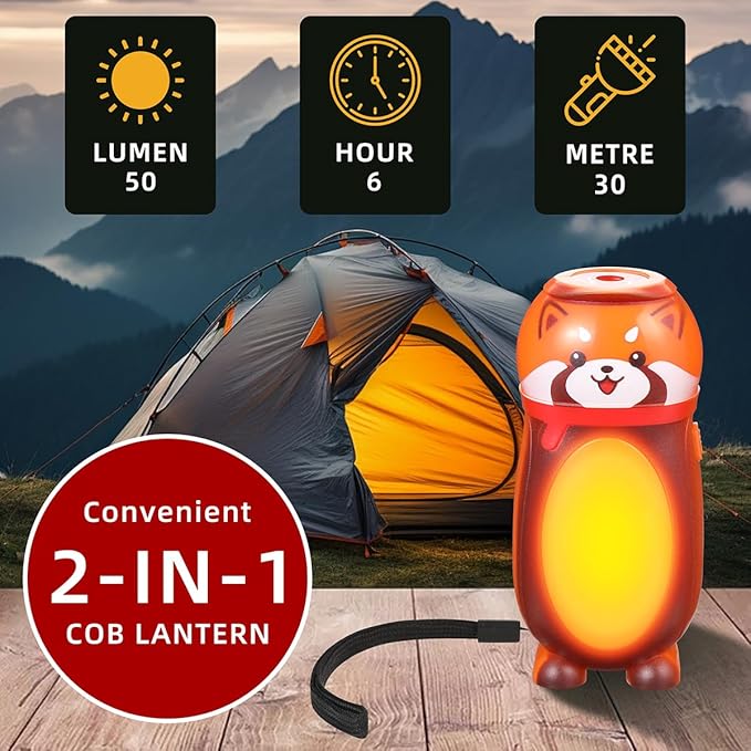 4 Pack Small Mini LED Flashlights for Kids - Cute Small Animal Flashlight - 2 in 1 Camping Lantern Flashlight - Christmas Gifts Stocking Stuffers for Boys Girls