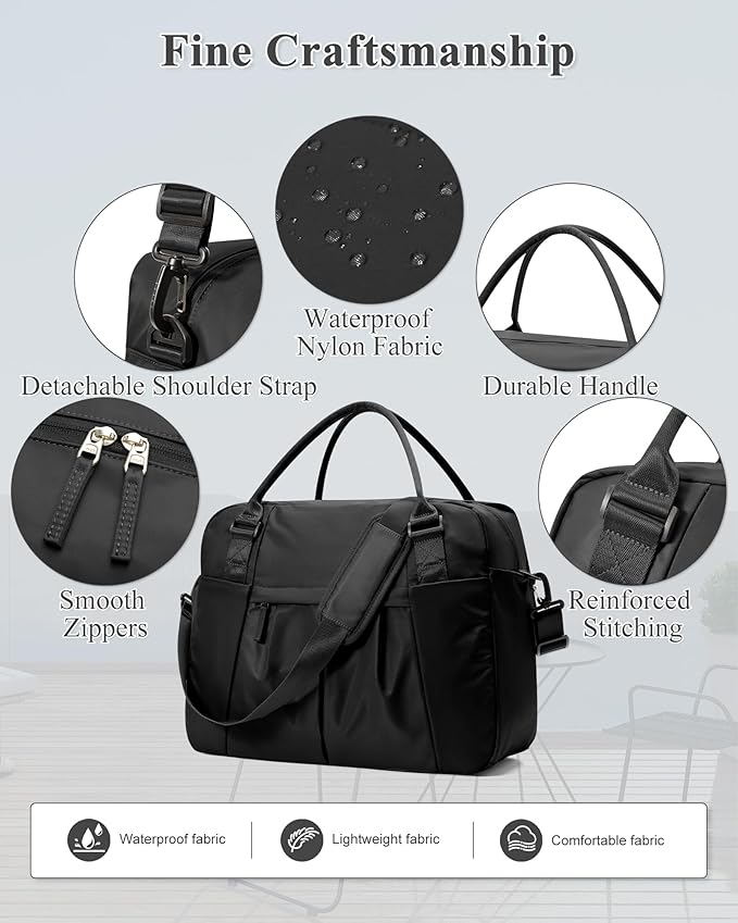 Gym Bag Womens,Travel Duffel Carry on Bag Sport Tote Bag Weekend Overnight Bag