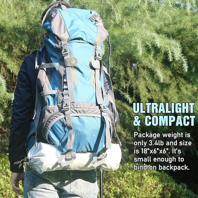 PRESELF 3 Person Lightweight Tipi Hot Tent with Fire Retardant Flue Pipes Window Teepee Tents for Family Team Outdoor Backpacking Camping Hiking