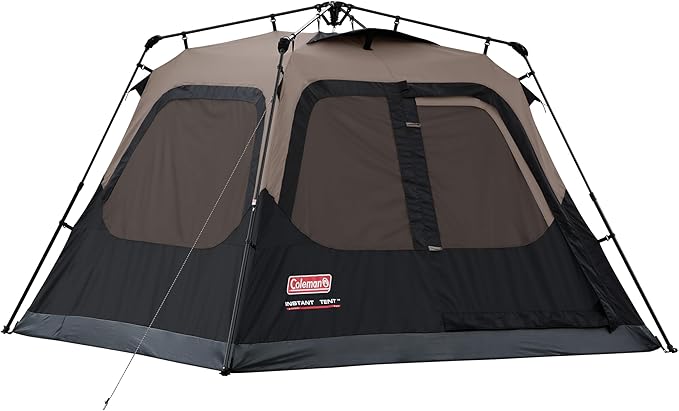 Coleman Instant Tent with 1-Minute Setup, 4/6/8/10 Person Tent with Pre-Attached Poles, Air Vent, & Carry Bag