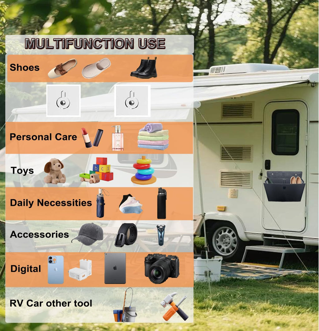 Over the Door Shoe Organizer, Grey 16 Pockets Hanging Shoe Storage Rack with Large Deep Pockets, Oxford 600D Fabric Shoe Storage Rack with 6 hook for Shoes, Home Accessories etc (Black, 1-Grid)