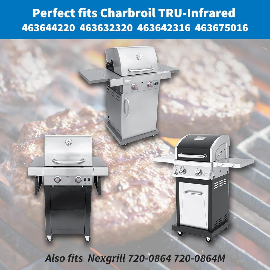 Uniflasy 17 x 8 3/4 Cast Iron Cooking Grate fits CharBroil Commercial 463644220 463632320 463642316 463245518 463630021 G369-0030-W2 2Burner Grill Replacement Part Grid for Nexgrill 720-0864M 720-0864