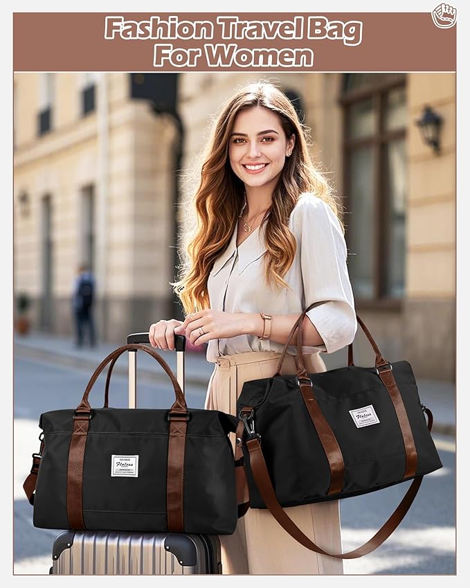 Gym Bag Womens,Travel Duffel Carry on Bag Sport Tote Bag Weekend Overnight Bag