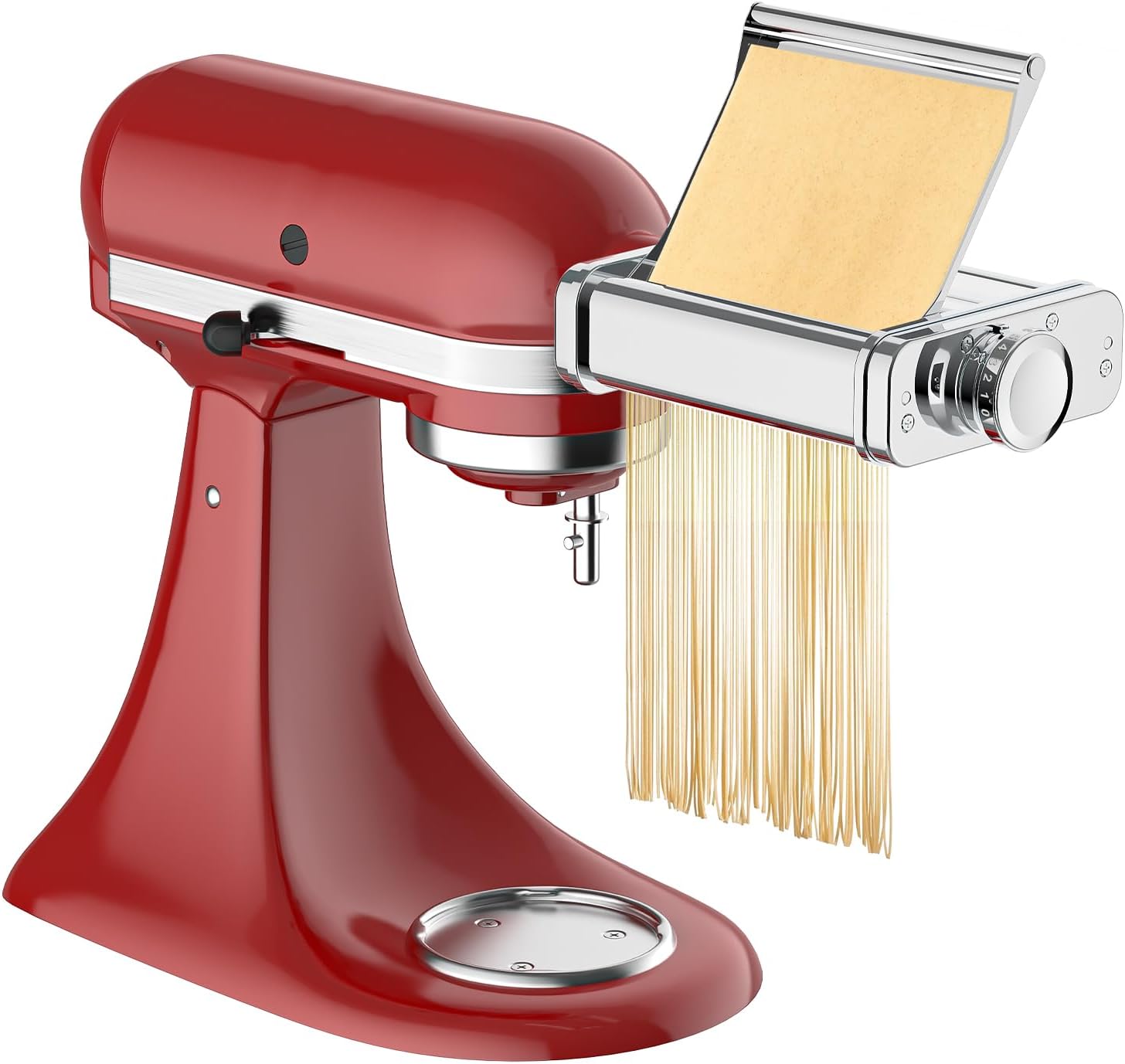 3-in-1 Pasta Attachment for KitchenAid Stand Mixer - Stainless Steel Pasta Maker includes Roller, Spaghetti & Fettuccine Cutters | Professional Pasta Accessories for Homemade Noodles & Italian Cuisine