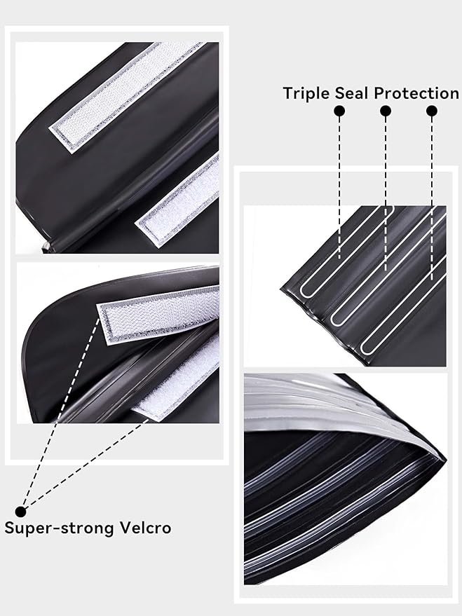 HEETA 2/3/4 Pack Waterproof Pouch with Waist Strap, Screen Touchable Dry Bag with Adjustable Belt for Phone Valuables for Kayaking, Swimming, Snorkeling, Boating, Fishing, Surfing & Beach