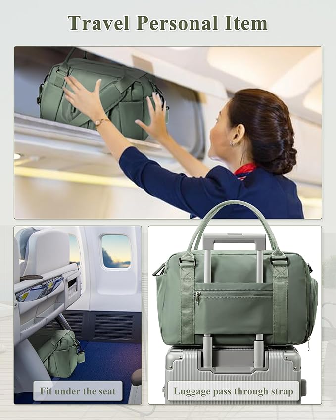 Gym Bag Womens,Travel Duffel Carry on Bag Sport Tote Bag Weekend Overnight Bag