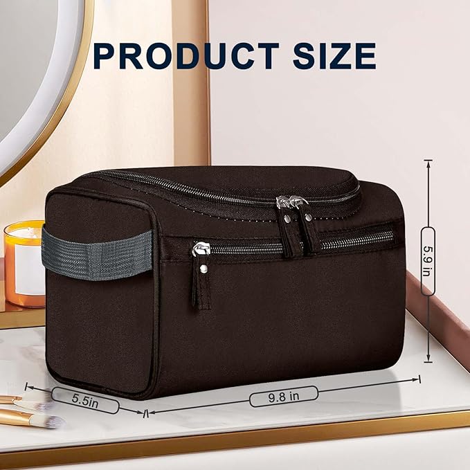 Hanging Toiletry Bag for Women and Men Traveling Makeup Large Capacity Cosmetics Portable Dopp Kit Storage Organizer Bag with Hanging Hook for Toiletries Brushes Shaving Tools