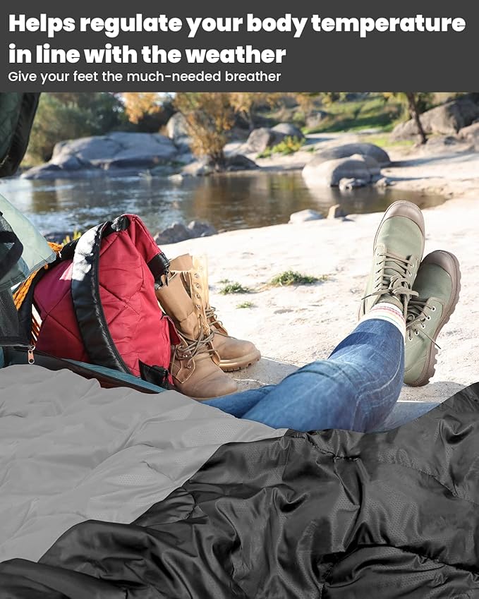 Sportneer Sleeping Bags for Adults, Warm & Cold Weather Sleeping Bag for Adults Kids Boys Girls - Lightweight Compact Camping Gear Equipment, Traveling, Backpacking, Hiking