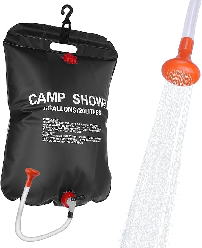 2 Set or 1set Solar Camp Shower Camping Shower Bag Solar Shower Bag Solar portabler Shower for Camping Solar Showers for Camping Camping Shower