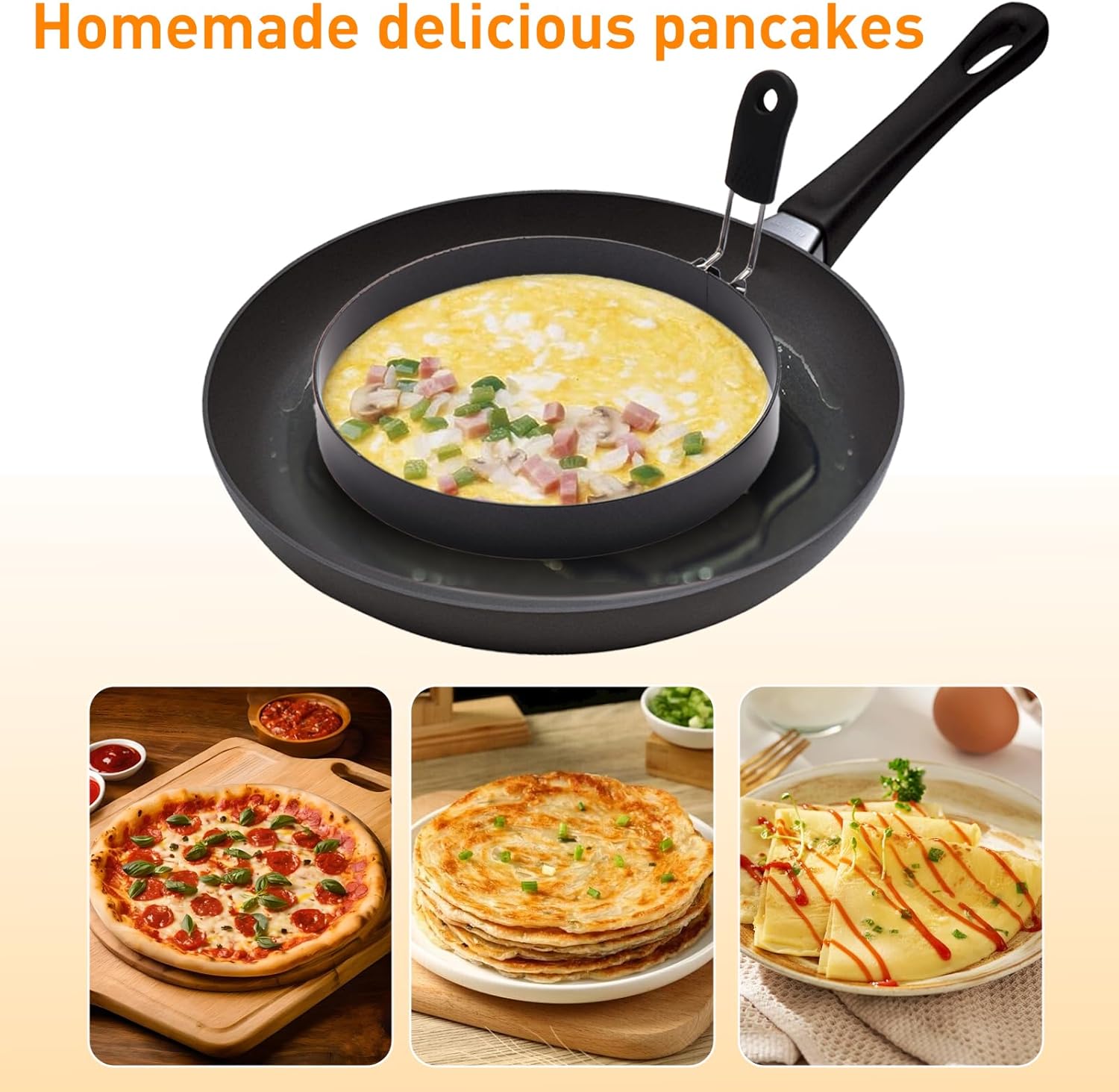 4 Pack Eggs Rings,Stainless Steel Round Breakfast Mold Tool Cooking,Round Egg Cooker Rings For Frying Shaping Cooking Eggs,Egg Maker Molds (6Pack)