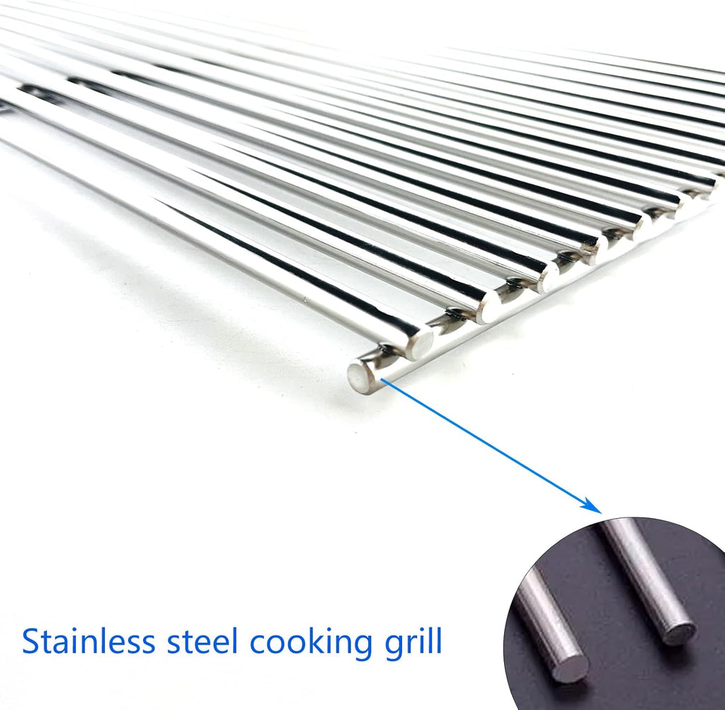 19-1/4" Stainless Steel 3pack Grates Replacement Parts for Jenn Air 720-0337,720-0512,Kirkland 720-0193 720-0432,720-0025, 720-0108 Charmglow 720-0234,720-0396 Ducane, Brinkmann 810-8501-S Gas Grill