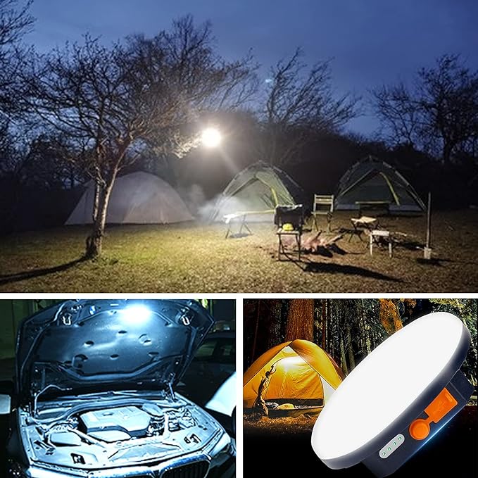 10000mAh 4000LM Flashlight Portable LED Camping Lantern Rechargeable Light 30W with Magnet , IPX4 Waterproof Tent Lights Power Failure Emergency Survival Kits Snowstorm Christmas Day Gift