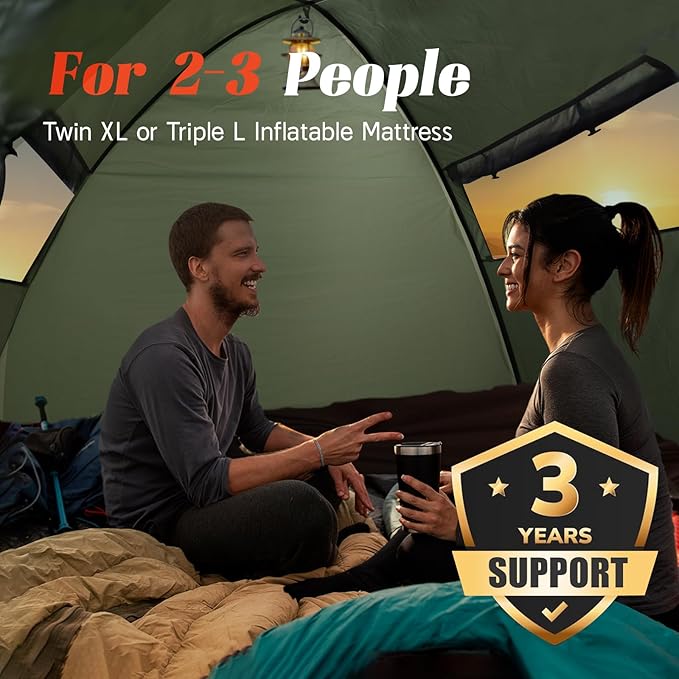 Tents for Camping 3-4 Person with Rainfly, Camping Tents Waterproof Windproof, Not Crowded for 2 Person Camping Tent, Outdoor Dome Tent Easy Setup, Backpacking Tent for Adventure Backyard