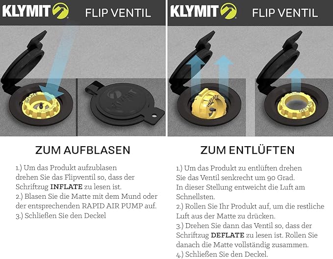 KLYMIT Static V2 Inflatable Sleeping Pad | Portable, Ultralight, Easy to Inflate, Foldable Air Bed for Camping, Backpacking & Hiking — Green