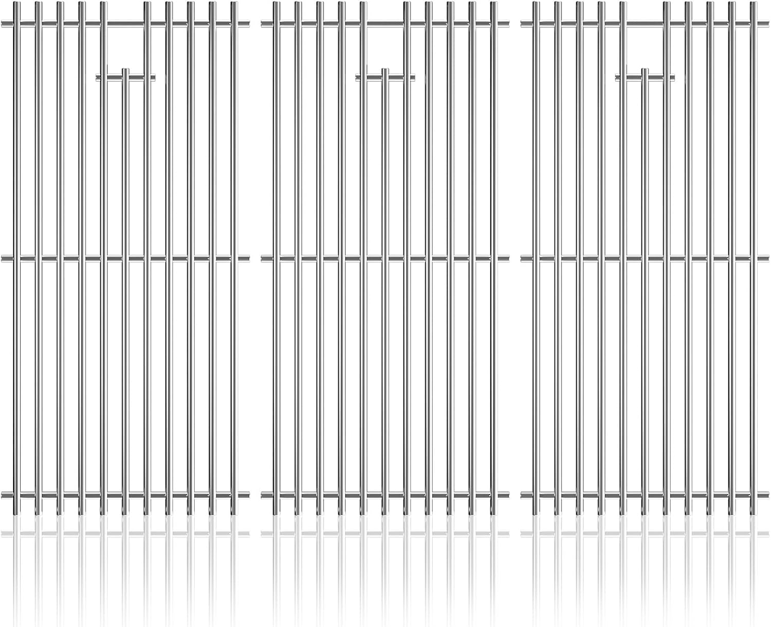 16 15/16 Inch Cooking Grates for Charbroil Advantage 463343015, 463344015, 463344116, G421-0008-W1 Advantage 3 Burner Gas 2 Coal Parts 463340516, Tru Infrared 463336016 Replacement Parts