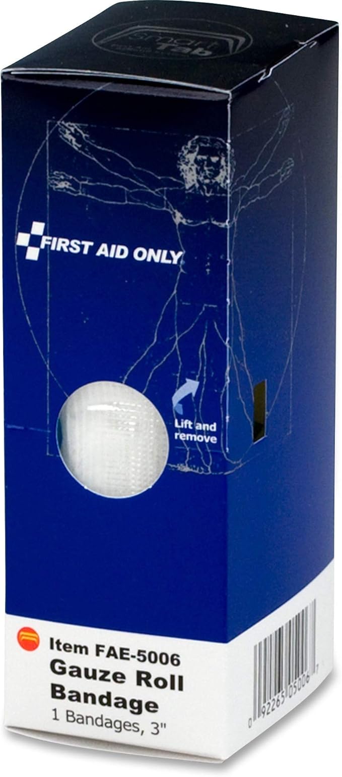First Aid Only - FAE5006 Pac-Kit by 3 Inch Gauze Roll Bandage (Pack of 2)