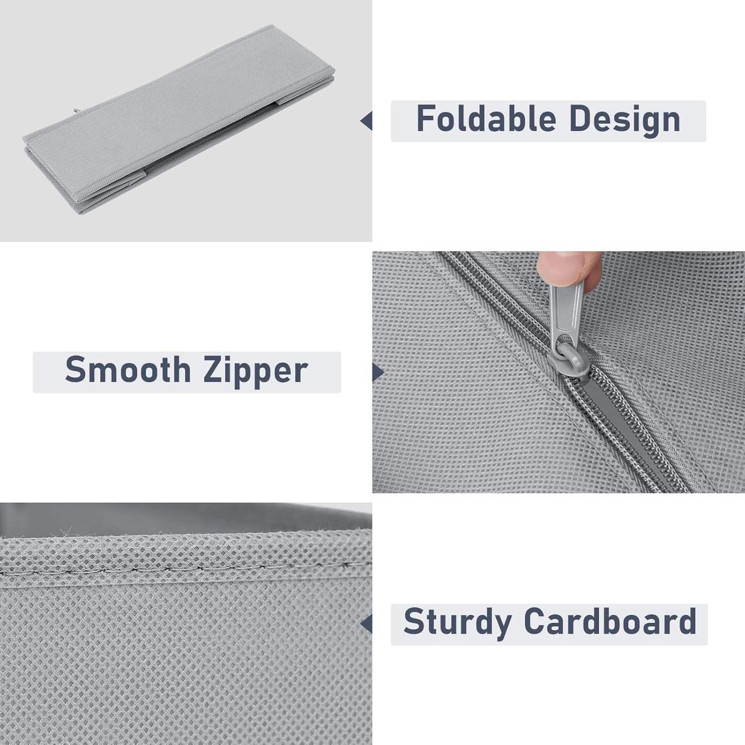 DIMJ Drawer Organizer Clothes - 20 Pack Closet Drawer Organizer Bins for Baby Clothes Storage, Fabric Dresser Organizer for Nursery Bedroom, Foldable Small Drawer Dividers for Underwear Socks