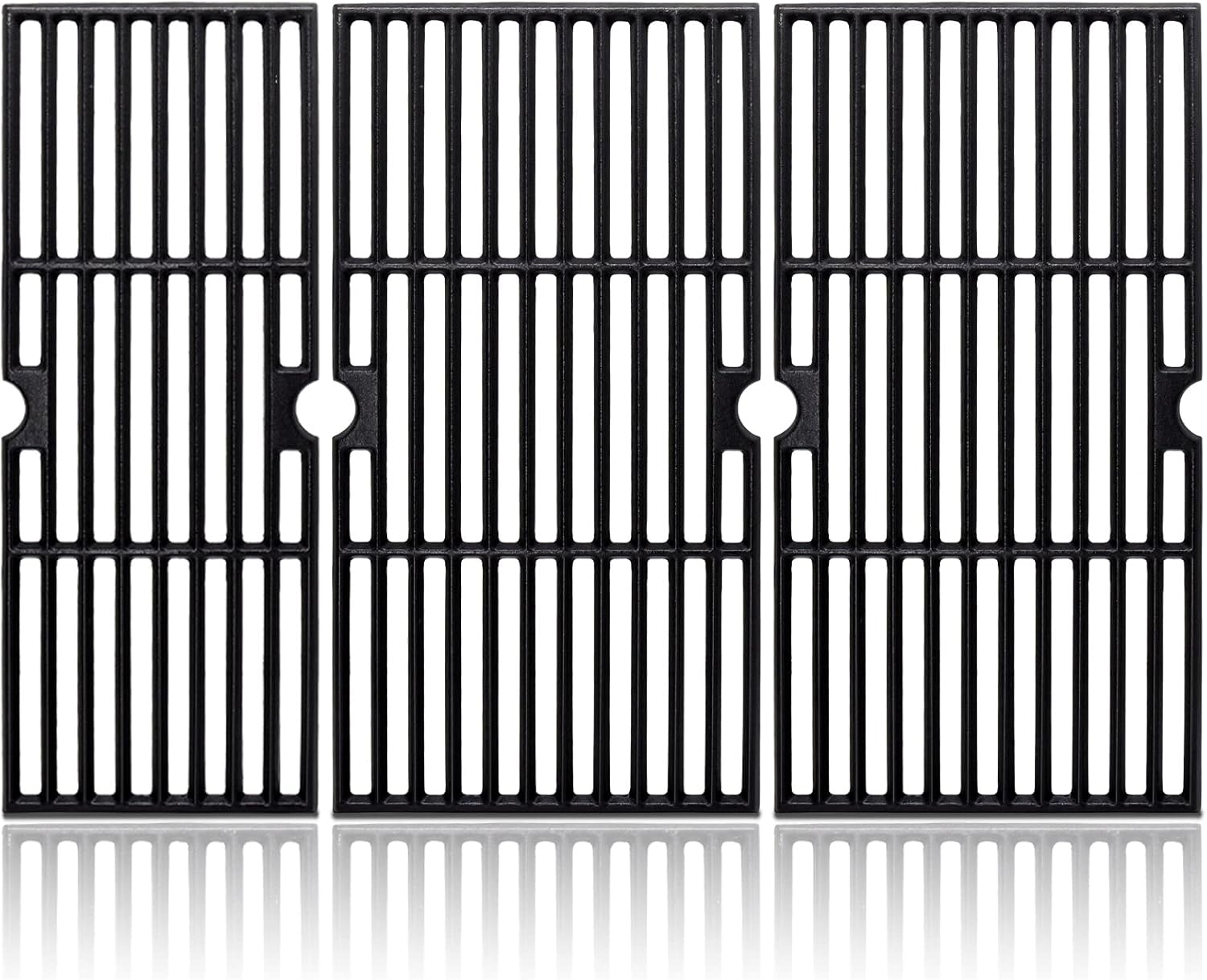 Adviace Grill Grates for Charbroil Performance 463347017, 463335517, 463342119, 463347518, 463347519, Cast Iron Grates Replacement Parts for Char-Broil G470-0002-W1, G470-0003-W1