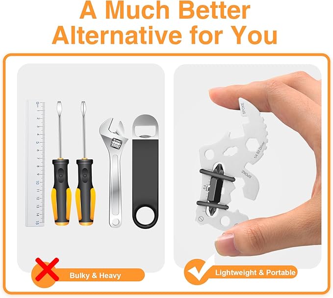 12 in 1 Keychain Multi-tool, Gifts for Men Boyfriend Dad, Father's Day Birthday Gifts, Mini EDC gadgets Tool Gear Bottle Opener for Camping Survival