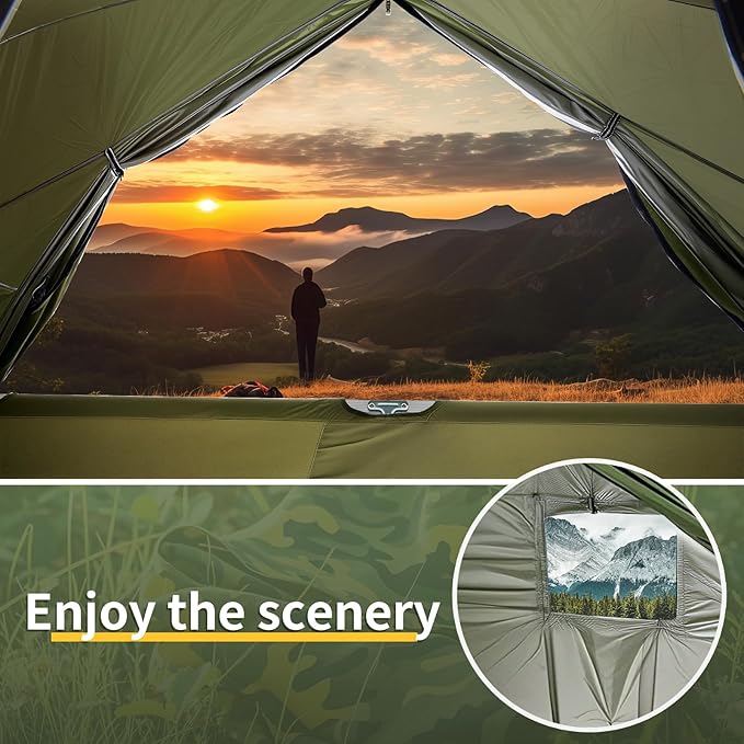 Cot Tent,Foldable Camping Cot with Tent,Portable Single Sleeping Camping Bed with Carry Bag,Versatile for Solo Campers and Outdoor Relaxation