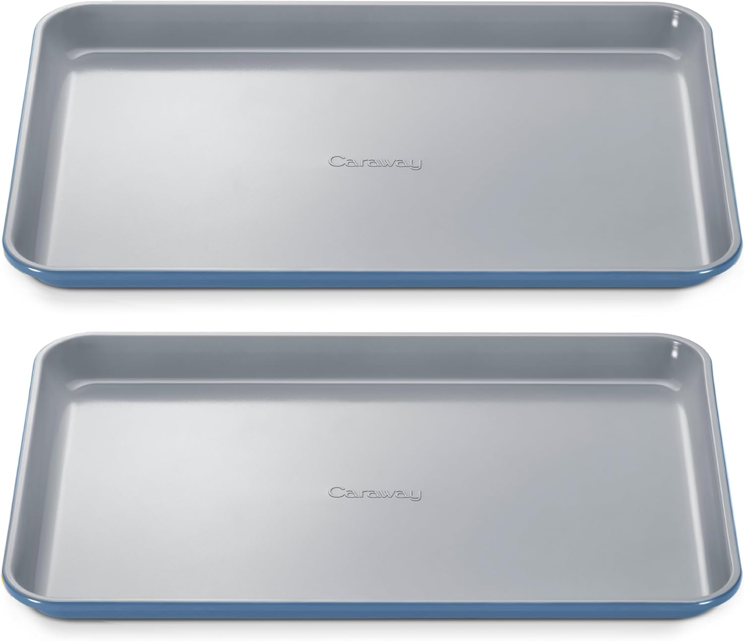 Caraway Non-Stick Ceramic Medium Baking Sheet - Naturally Slick Ceramic Coating - Non-Toxic, PTFE & PFOA Free - Perfect for Baking, Roasting, and More - Medium (15" x 10") - Slate