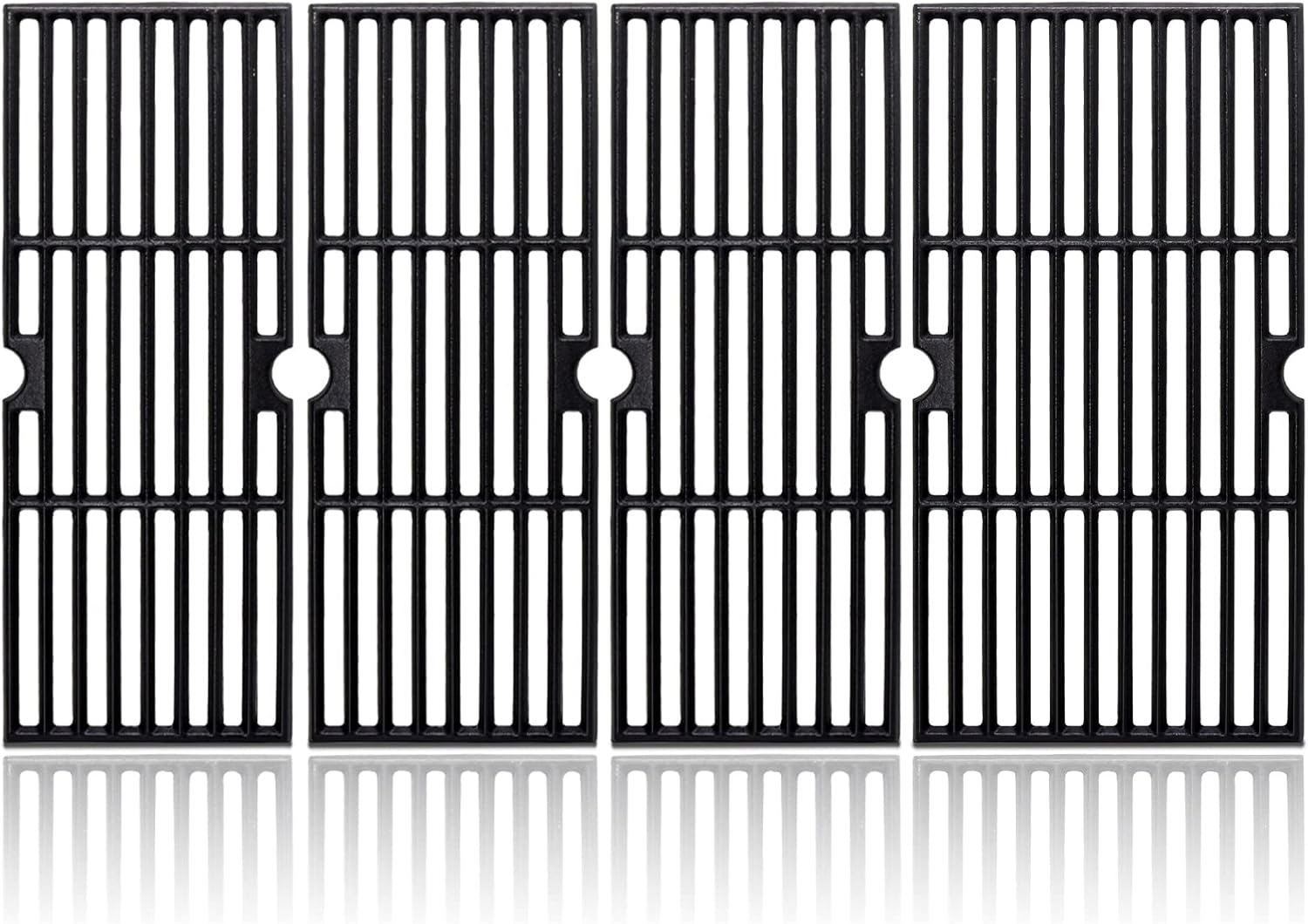 Adviace 18 Inch Cast Iron Grill Grates for Charbroil Performance 463243518, 463275517, 463243519, 463274419, 463274819. Cooking Grid Grates for Char-Broil Grill Replacement Parts