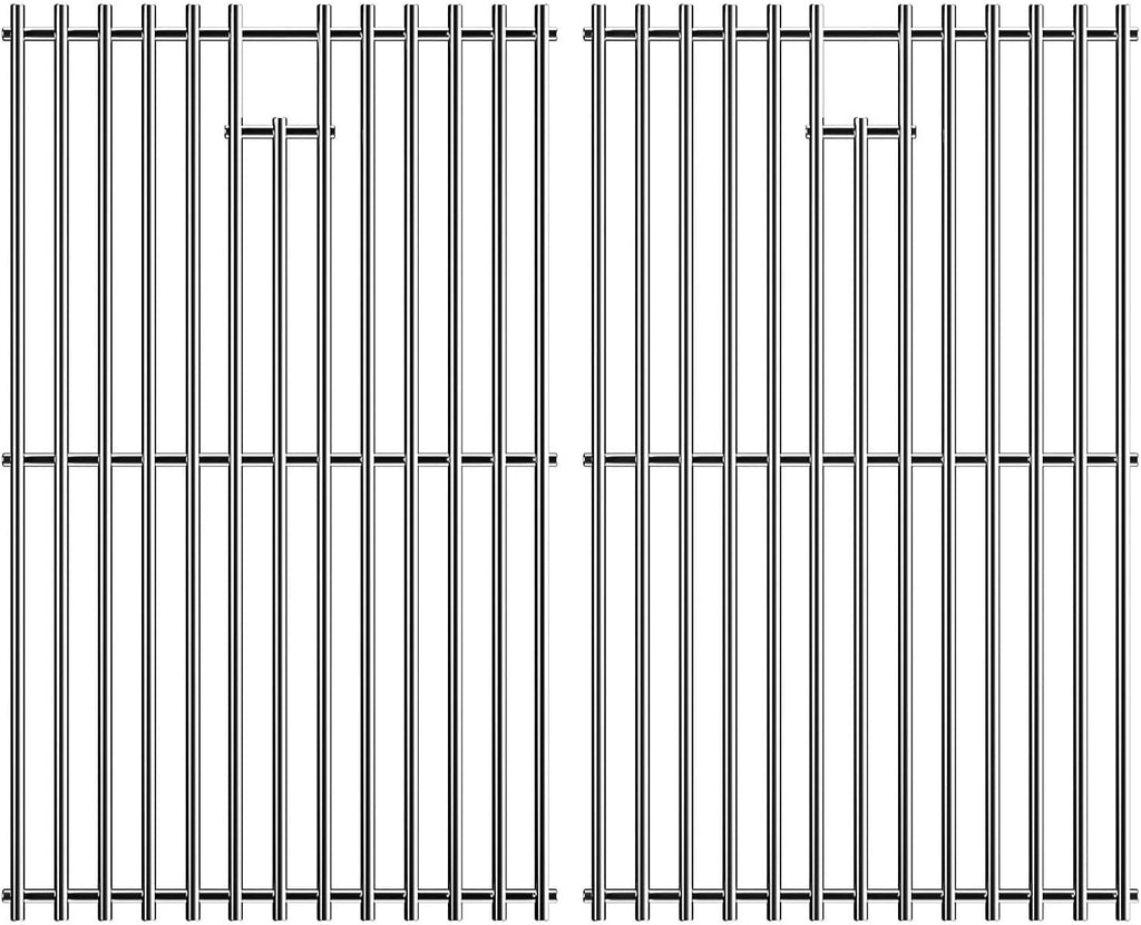 17.5 inch Grill Cooking Grates for Weber Spirit E210 E-220 S210 S-220 Spirit 200&Spirit II 200 Series Gas Grills with Front Control, Stainless Steel Grates Replacement Parts for Weber 7637 Gas Grills
