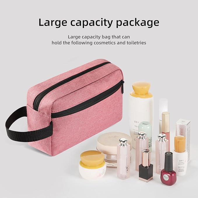 Travel Toiletry bag Toiletry bag for women men Hanging Cosmetic bag Travel accessories Gift for Women Men (Dusky pink)