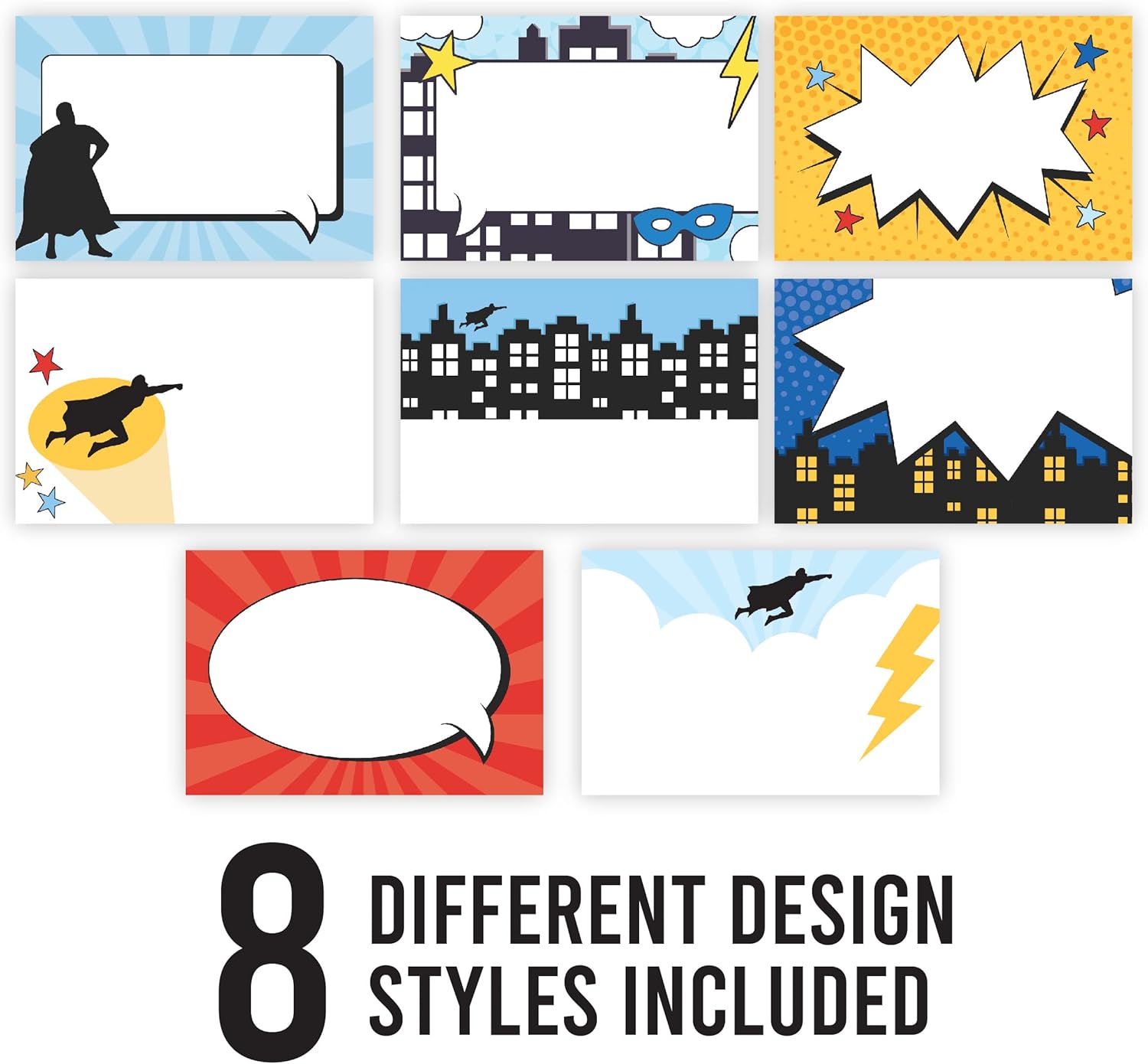 Name Tags Sticker - 56 Nametags for Classroom, Name Tag Stickers for Kids, Adhesive Classroom Labels for Teachers, Nametags Sticker for Clothes, Decorative Labels, Superhero Cubby Tags