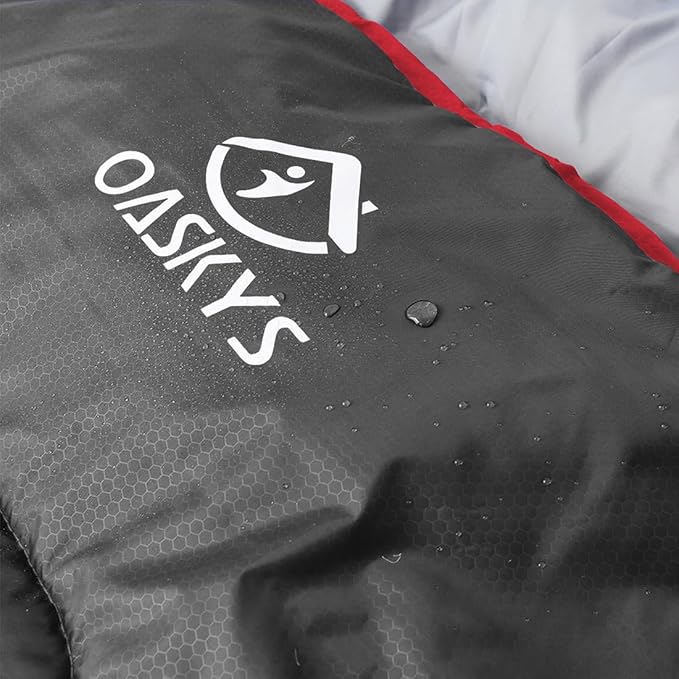 oaskys Camping Sleeping Bag - 3 Season Warm & Cool Weather - Summer Spring Fall Lightweight Waterproof for Adults Kids - Camping Gear Equipment, Traveling, and Outdoors