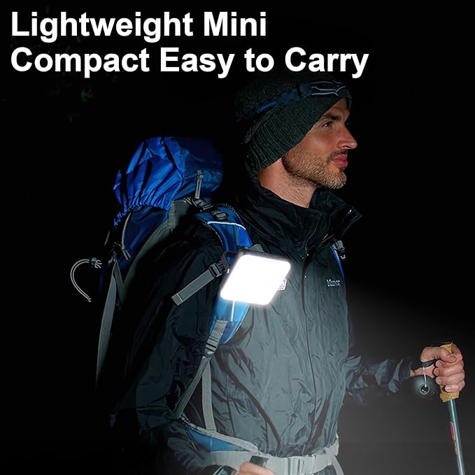 10000mAh LED Camping Lantern Rechargeable, 1000LM Camping Light with 4 Light Modes, 1/4" Screw Adapter, IPX5 Waterproof Camping Essentials for Emergency Outages, Hurricane, Hiking, Outdoor