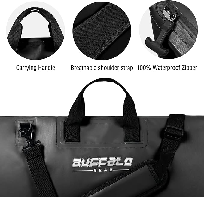 Buffalo Gear Fish Bag with Airtight Waterproof Zipper