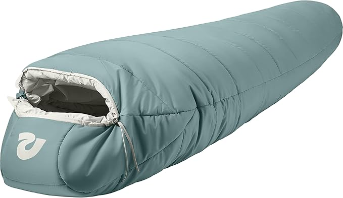 Retrospec Dream Sleeping Bag - 5, 15, 30 Mummy for Camping, Insulated Cold Weather, Lightweight Stuff Sack, Water-Resistant, Adjustable Draw Cords, Adult