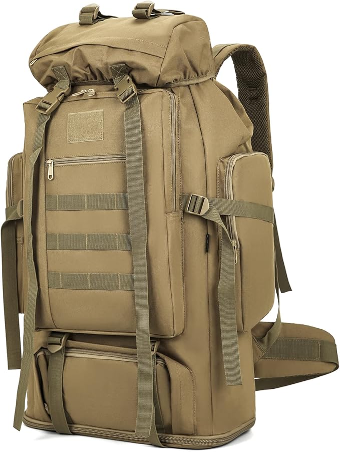 100L Hiking Camping Backpack Tactical Backpack for Men Large Survival Hunting Waterproof Backpack Molle Rucksack Military Camping Backpacking Daypack