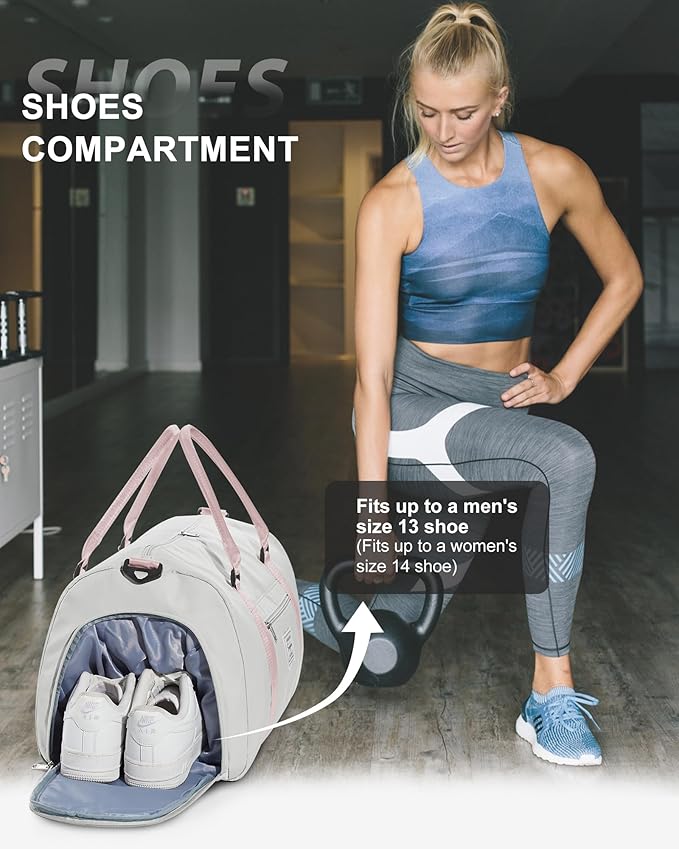 Gym Bag Womens,Travel Duffel Carry on Bag Sport Tote Bag Weekend Overnight Bag