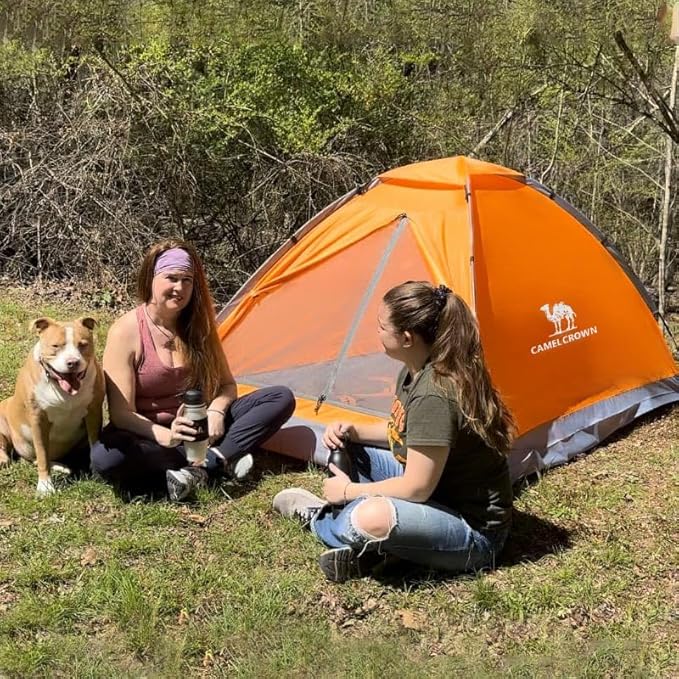 CAMEL CROWN Tents for Camping 2/3/4/5 Person Camping Dome Tent, Waterproof,Spacious, Lightweight Portable Backpacking Tent for Outdoor Camping/Hiking