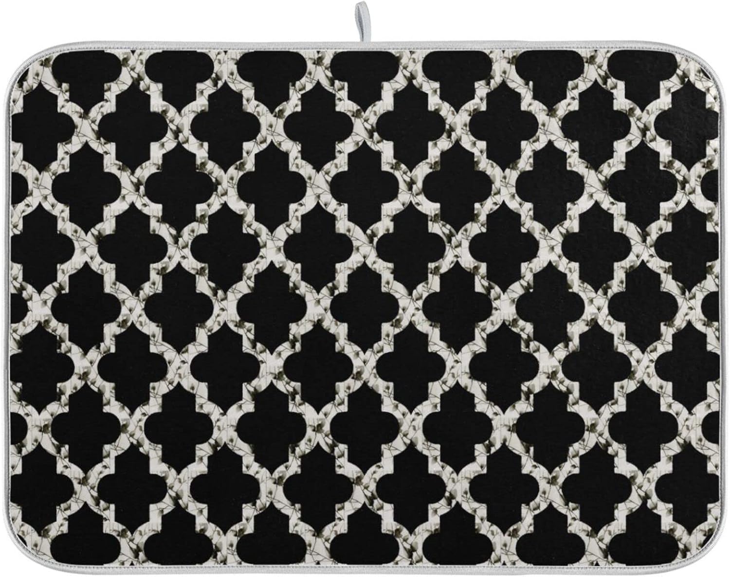 senya Super Absorbent Dish Drying Mat, Microfiber Fast-Drying Dish Mat, 16'' x 18'', Kitchen Dish Drying Pad, Geometry Texture Classic Modern