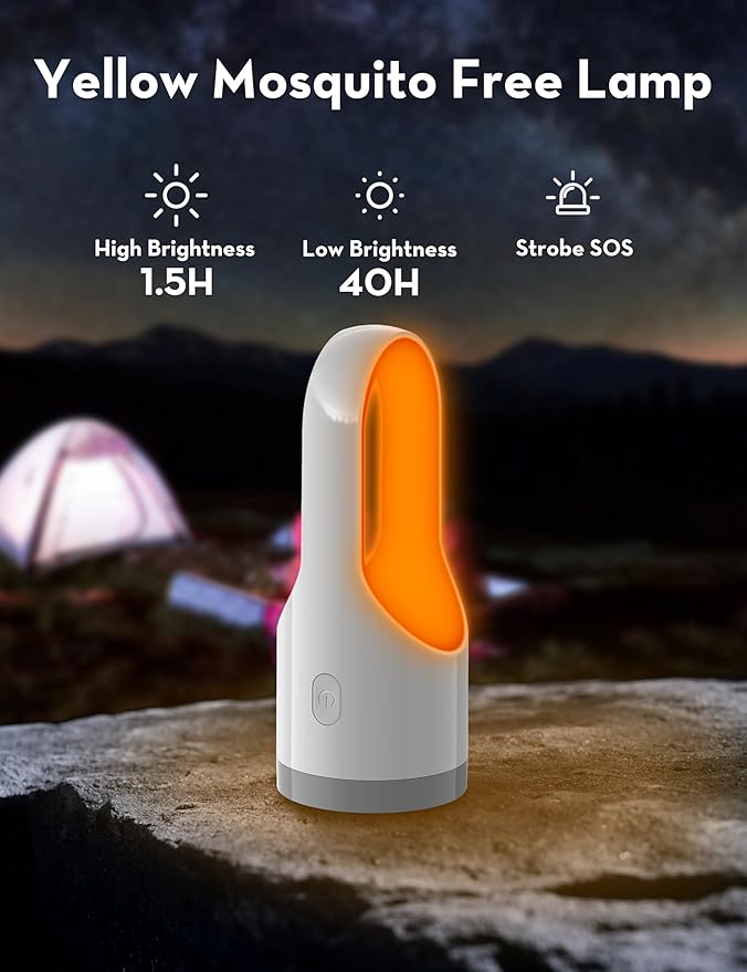 KLEAH Rechargeable U-Shape Spotlight Flashlight Portable Handheld Flashlights Lightweight Outdoor Searchlight Desk Light for Home Power Outrages, Walking, Hiking, Camping, Fishing, Emergency Light