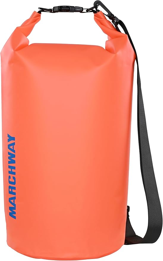 MARCHWAY Floating Waterproof Dry Bag Backpack 5L/10L/20L/30L/40L, Roll Top Sack Keeps Gear Dry for Kayaking, Rafting, Boating, Swimming, Camping, Hiking, Beach, Fishing