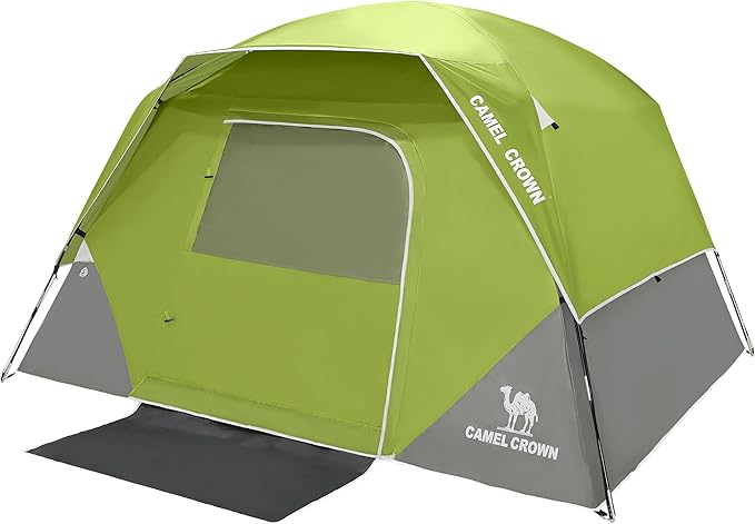 CAMEL CROWN Tents for Camping 4/8 Person Waterproof Quick Setup Folding Outdoor Backpacking Tents 4 People Family Hiking