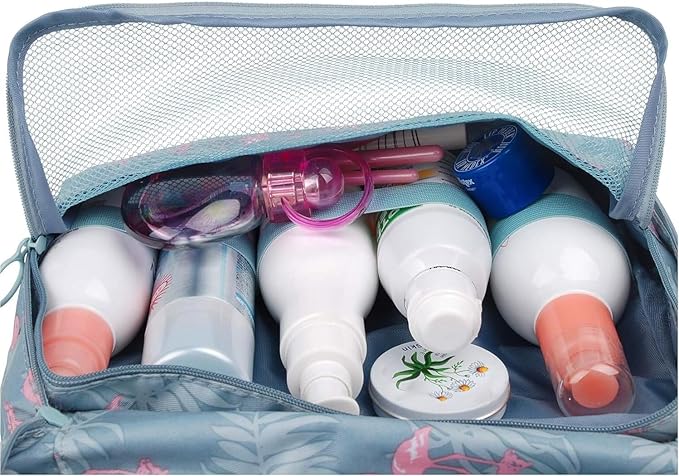 Narwey Hanging Travel Toiletry Bag Cosmetic Make up Organizer for Women and Girls Waterproof