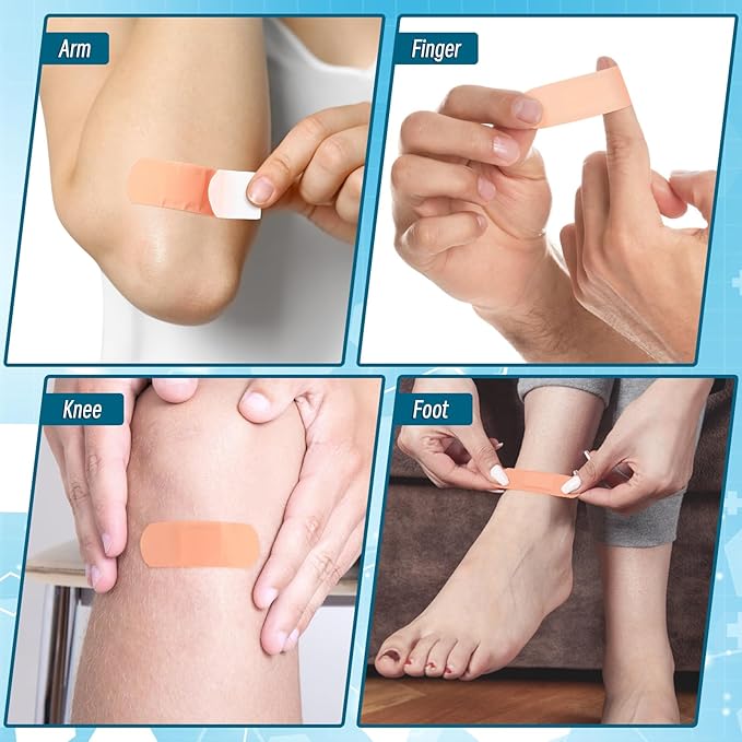 Timgle 5000 Pcs 1" x 3" Adhesive Bandages: Breathable, Waterproof, Sensitive Skin, Bulk for Homeless Care, Nurses, Businesses, Travel First Aid Kits