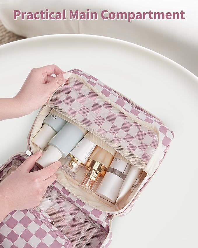 Narwey Hanging Travel Toiletry Bag Cosmetic Make up Organizer for Women and Girls Waterproof