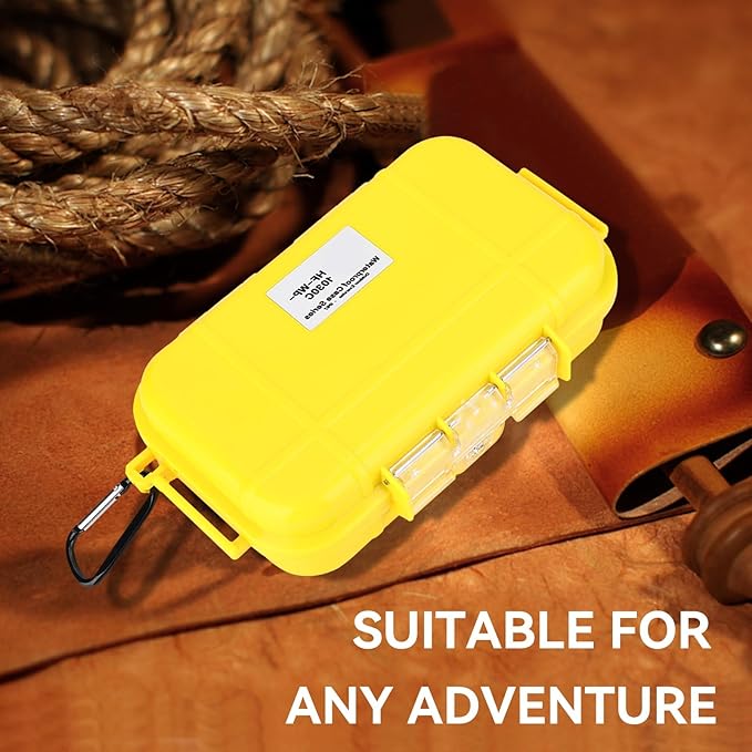 Dry Box Outdoor Waterproof Airtight Storage Case Hard Shell Wet Dry Box Carry Box Tackle Organization for Camping, Fishing