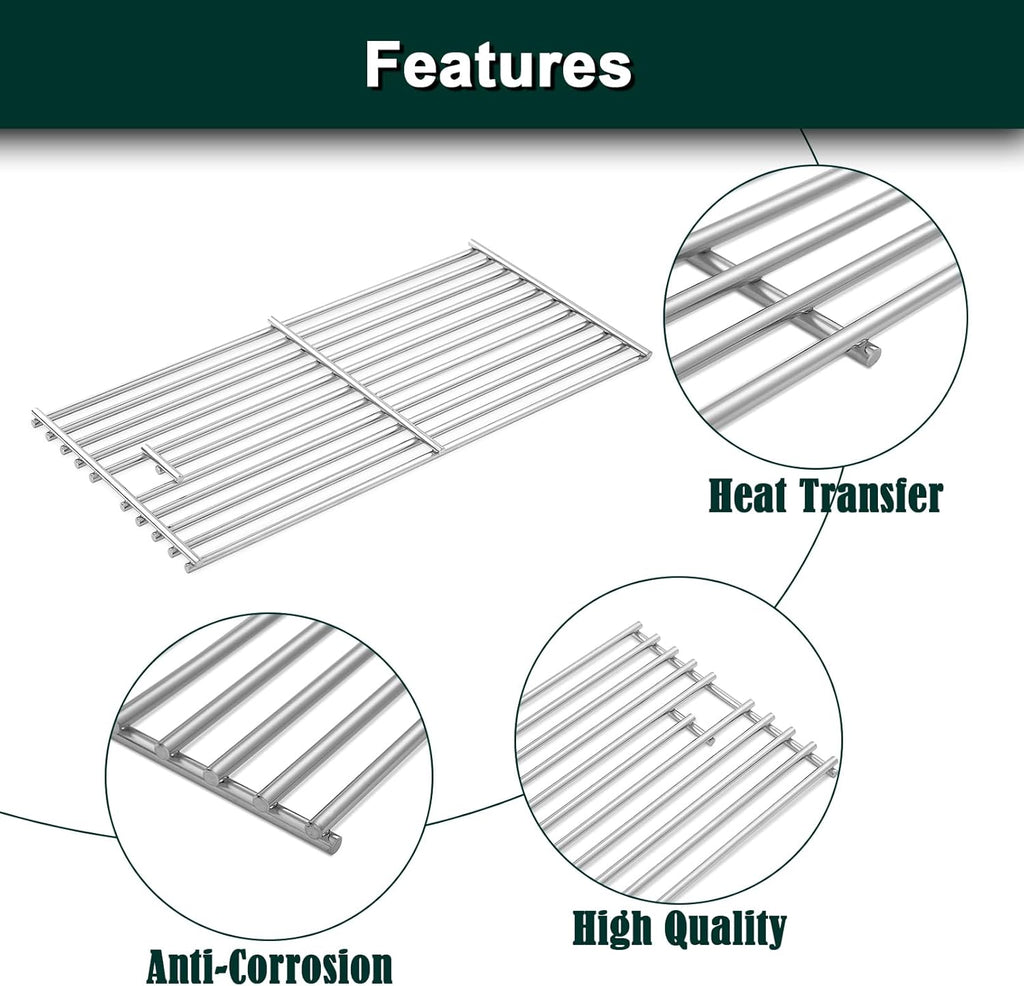 16517 47629 Grill Grates Replacement Parts for Bull Grill Parts 4 Burner 30 Inch Angus 47628 41629 41628 Outlaw 26038 26039 Premium 18249 18248 Lonestar 87049 87048 Lion L75000 Cooking Grates