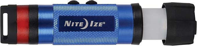 Nite Ize Radiant 3-in-1 LED Mini Flashlight - Versatile Flashlight with 80 Lumen Light - Use as Safety Light, Flashlight, or Mini Lantern - Blue