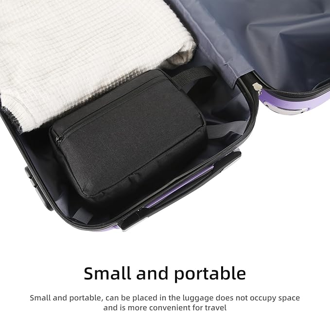 Travel Toiletry bag Toiletry bag for women men Hanging Cosmetic bag Travel accessories for Women Men (Black)
