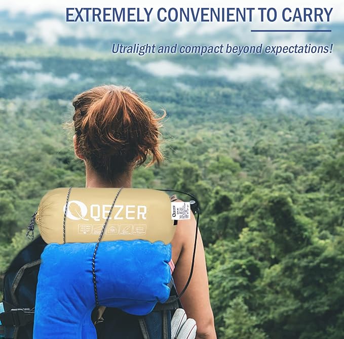 Ultralight Down Sleeping Bag for Adults with 600 Fill Power, Compact Sleeping Bag with Compression Sack for Backpacking, Hiking and Camping