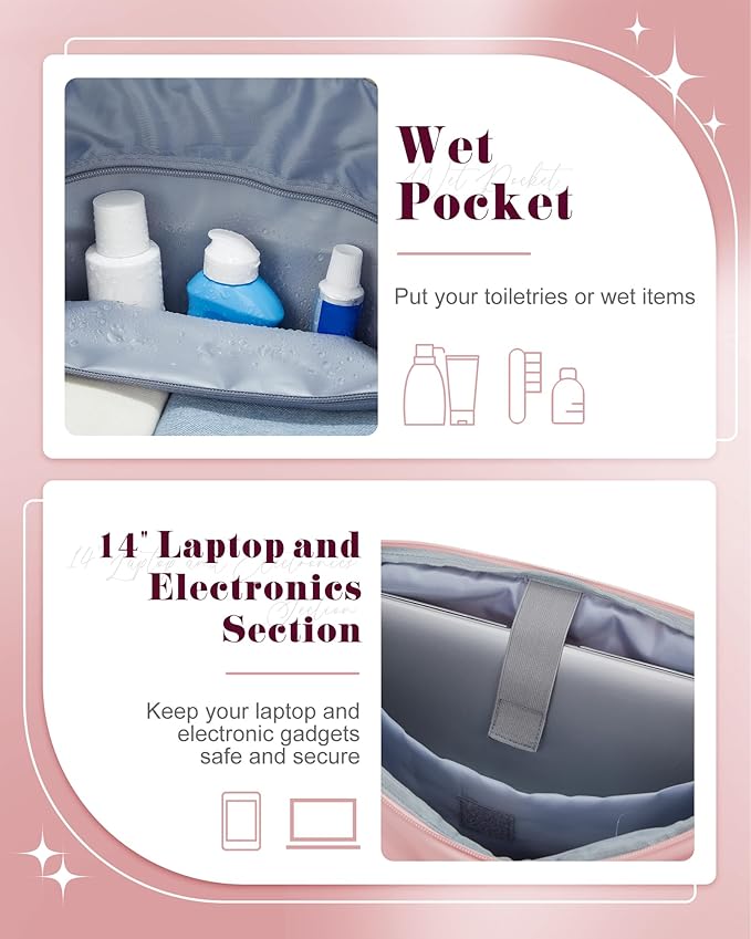 Gym Bag Womens,Travel Duffel Carry on Bag Sport Tote Bag Weekend Overnight Bag