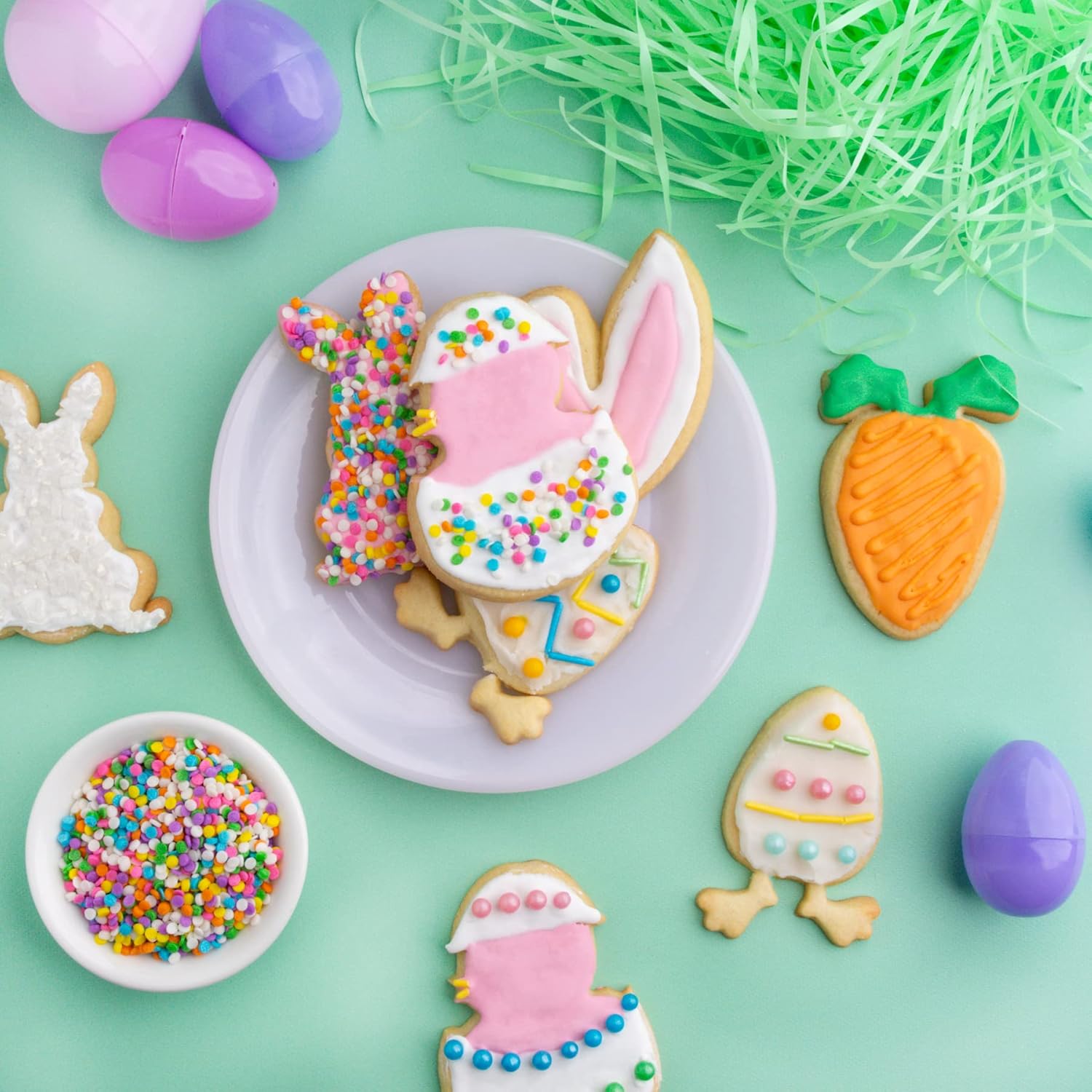 Cookie Cutter Kingdom - Cookie Cutters - Cookie Cutter Mold Perfect for Cakes Biscuits and Sandwiches (Easter 4 Pack)